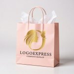 画像6: Oと女性の横顔、蝶の優雅なロゴ (6)