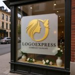 画像7: Oと女性の横顔、蝶の優雅なロゴ (7)