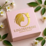 画像10: Oと女性の横顔、蝶の優雅なロゴ (10)