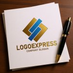 画像6: 菱形にS字が重なるダイナミックロゴ (6)