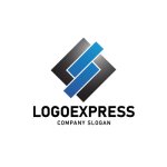 画像1: 菱形にS字が重なるダイナミックロゴ (1)