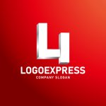 画像4: 4の立体感ある力強いロゴ (4)