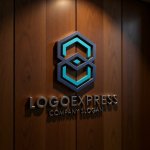 画像5: 六角形が連結する8のテクノロジーロゴ (5)