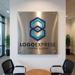 画像7: 六角形が連結する8のテクノロジーロゴ (7)