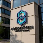 画像8: 六角形が連結する8のテクノロジーロゴ (8)