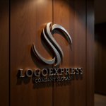 画像5: S字の流線形メタリックロゴ (5)