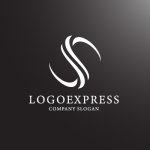 画像4: S字の流線形メタリックロゴ (4)