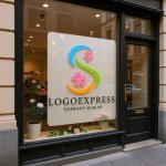 画像7: S字と桜の花の優美なロゴ (7)