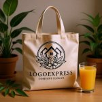 画像8: 花と葉が彩る円形ハウスロゴ (8)