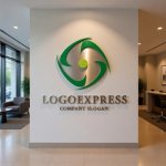 画像10: 渦巻く葉っぱのオーガニック循環ロゴ (10)