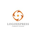 画像3: 渦巻く葉っぱのオーガニック循環ロゴ (3)