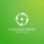 画像4: 渦巻く葉っぱのオーガニック循環ロゴ (4)