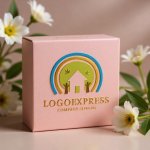 画像10: 虹と家、自然の温かいロゴ (10)