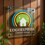 画像11: 虹と家、自然の温かいロゴ (11)