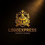 画像12: 雄々しいゴリラのエンブレムロゴ (12)