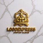 画像13: 雄々しいゴリラのエンブレムロゴ (13)