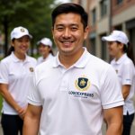 画像14: 帆船と月桂樹の航海エンブレムロゴ (14)