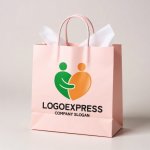 画像6: 抱き合う人型ハートの温かいロゴ (6)