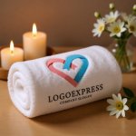 画像5: リボンが重なり合うハートの繋がりロゴ (5)