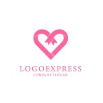 画像3: リボンが重なり合うハートの繋がりロゴ (3)