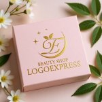 画像10: 優雅なEと輝く星の自然派ロゴ (10)