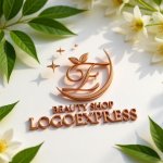 画像12: 優雅なEと輝く星の自然派ロゴ (12)