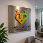 画像14: 連結する人型ハートの温かいロゴ (14)