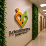 画像15: 連結する人型ハートの温かいロゴ (15)