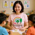 画像5: 虹と木々の優しい風景ロゴ (5)