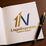 画像6: 1とN字の力強い上昇ロゴ (6)