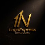 画像12: 1とN字の力強い上昇ロゴ (12)