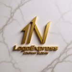 画像13: 1とN字の力強い上昇ロゴ (13)