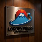 画像6: 富士山と日の出のグローバル成長ロゴ (6)