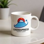 画像17: 富士山と日の出のグローバル成長ロゴ (17)