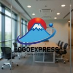 画像10: 富士山と日の出のグローバル成長ロゴ (10)