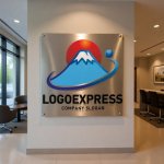 画像11: 富士山と日の出のグローバル成長ロゴ (11)