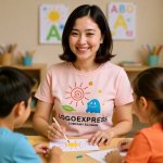 画像5: 太陽とおばけ、星と葉っぱの楽しいロゴ (5)