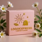 画像10: 太陽とおばけ、星と葉っぱの楽しいロゴ (10)