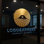 画像16: 富士山と星が輝く日の出ロゴ (16)