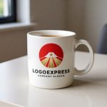 画像17: 富士山と星が輝く日の出ロゴ (17)