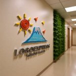 画像16: 手描き風の富士山、太陽と鳥の風景ロゴ (16)