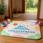 画像7: 手描き風の富士山、太陽と鳥の風景ロゴ (7)