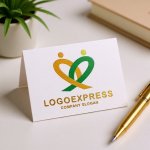 画像17: 人々の繋がりを象徴するハートロゴ (17)