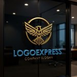 画像16: 雄々しい鷲のエンブレムロゴ (16)