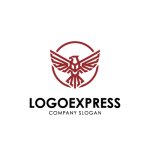 画像3: 雄々しい鷲のエンブレムロゴ (3)