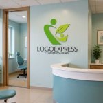 画像6: 人型と葉が融合したK字の自然派成長ロゴ (6)