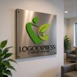 画像15: 人型と葉が融合したK字の自然派成長ロゴ (15)