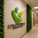 画像16: 人型と葉が融合したK字の自然派成長ロゴ (16)