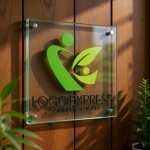 画像12: 人型と葉が融合したK字の自然派成長ロゴ (12)