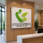 画像14: 人型と葉が融合したK字の自然派成長ロゴ (14)